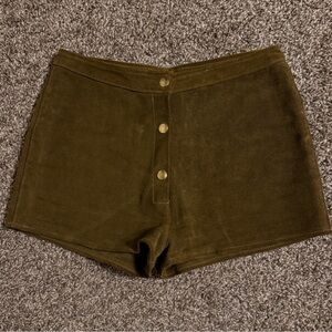 Olive Green Women's Shorts